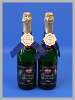 Украшение для шампанского (синий) 38306