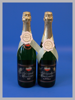 Украшение для шампанского (белый) 38304